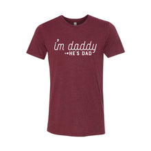 I'm daddy he's dad - lgbt t-shirt - cardinal