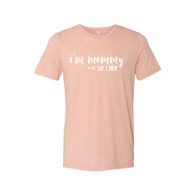 i'm mommy she's mom - lgbt t-shirt - peach