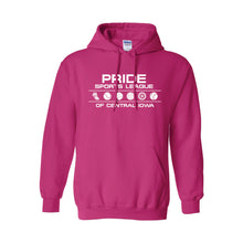 Pride Sports League White Imprint Pullover Hoodie-S-Hot Pink-soft-and-spun-apparel