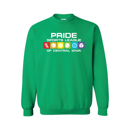 Pride Sports League Full Color Imprint Crewneck Sweatshirt-soft-and-spun-apparel