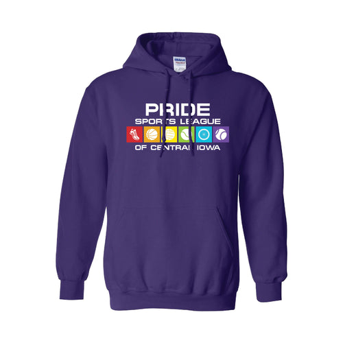 Pride Sports League Full Color Imprint Pullover Hoodie-S-Purple-soft-and-spun-apparel