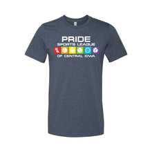 Pride Sports League Full Color Imprint T-Shirt-XS-Heather Navy-soft-and-spun-apparel