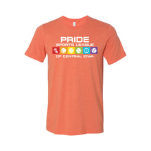 Pride Sports League Full Color Imprint T-Shirt-XS-Heather Orange-soft-and-spun-apparel