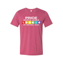 Pride Sports League Full Color Imprint T-Shirt-XS-Heather Raspberry-soft-and-spun-apparel
