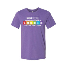 Pride Sports League Full Color Imprint T-Shirt-XS-Heather Team Purple-soft-and-spun-apparel