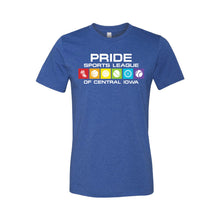 Pride Sports League Full Color Imprint T-Shirt-XS-Heather True Royal-soft-and-spun-apparel