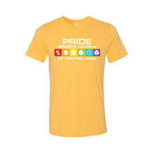 Pride Sports League Full Color Imprint T-Shirt-XS-Heather Yellow Gold-soft-and-spun-apparel