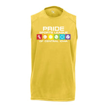 Pride Sports League Full Color Imprint Sleeveless Shirt-S-Gold-soft-and-spun-apparel