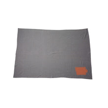 Orange Iowa Outline Blanket-62" x 78"-Nickel-soft-and-spun-apparel