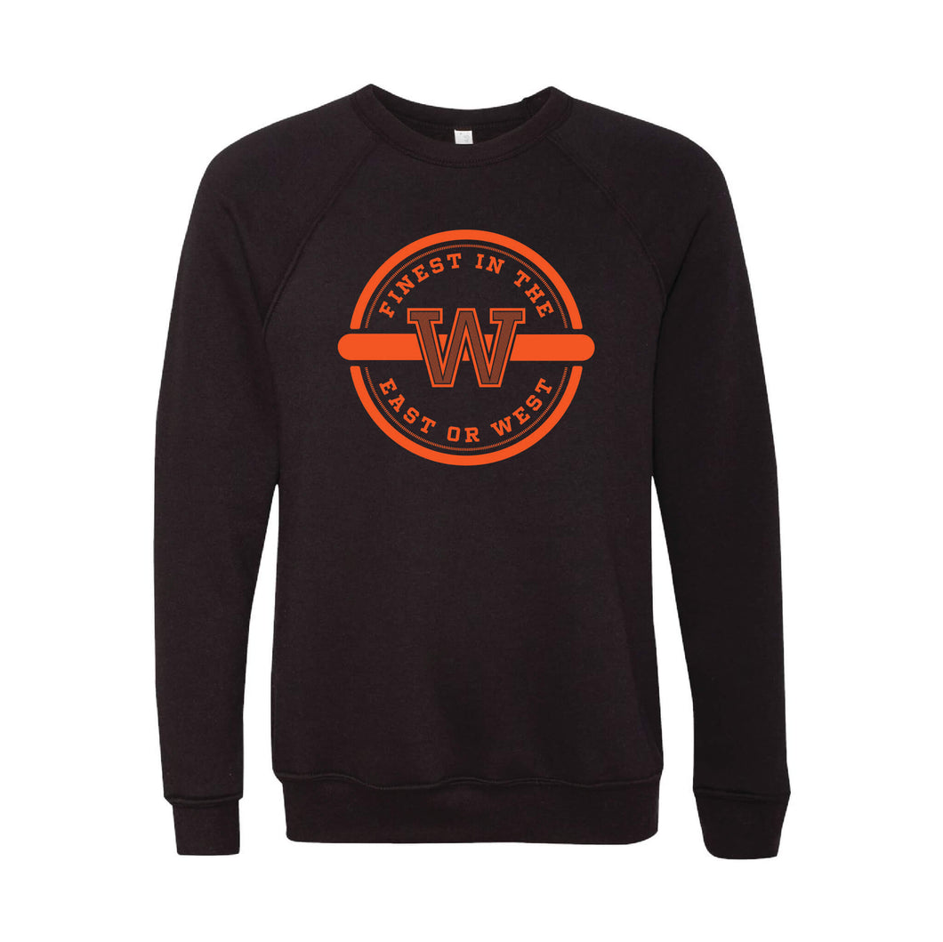 Finest In The East Or West Crewneck Sweatshirt-XS-Black-soft-and-spun-apparel