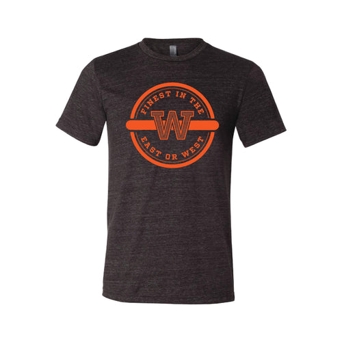 Finest In The East Or West T-Shirt-XS-Charcoal Black-soft-and-spun-apparel