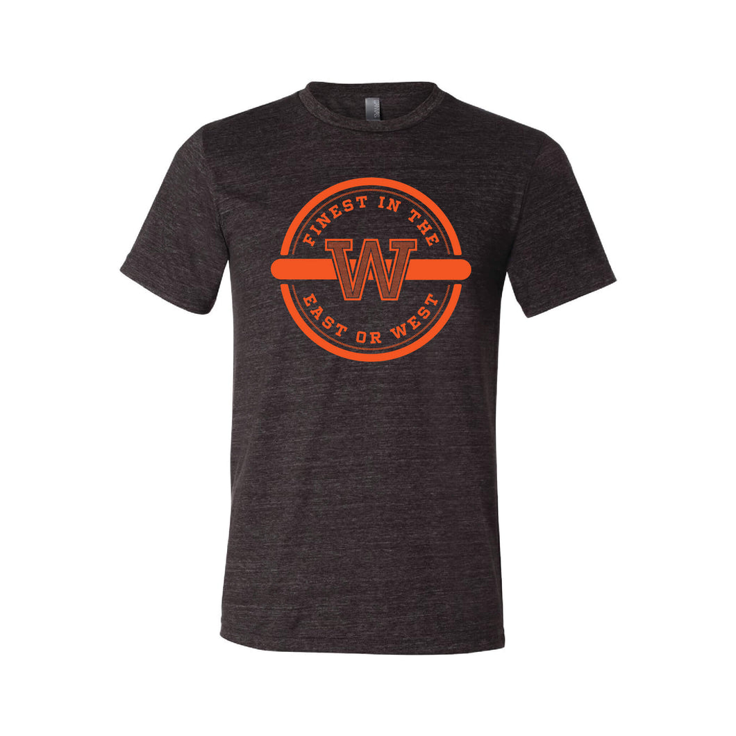 Finest In The East Or West T-Shirt-XS-Charcoal Black-soft-and-spun-apparel